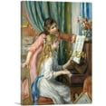 thumbnail image 1 of ARTCANVAS Two Young Girls at the Piano 1892 Canvas Art Print by Pierre-Auguste Renoir - Size: 40" x 26" (0.75" Deep), 1 of 9