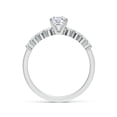 thumbnail image 2 of ANGARA Lab Grown Asscher-Cut Diamond Engagement Ring for Women in 14K White Gold (Size-5mm| Color-F-G| Clarity-VS) | April Birthstone, Anniversary, Jewelry Gift for Women | Lab-Grown Diamond Ring, 2 of 4