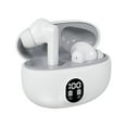 thumbnail image 2 of Auriculares inalámbricos Bluetooth 5.3 con reducción de ruido | Pantalla digital LED | Batería de larga duración | Sonido estéreo | Auriculares internos ligeros | Alcance de 8-15 m | Beige blanco, 2 of 7