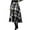 Y-Black, variant on Npasoilc Wool Skirts for Women Vintage Fall Winter High Waisted Ruffle Hem Casual Plaid Printed Bodycon A-Line Ankle-Lenghth Skirt