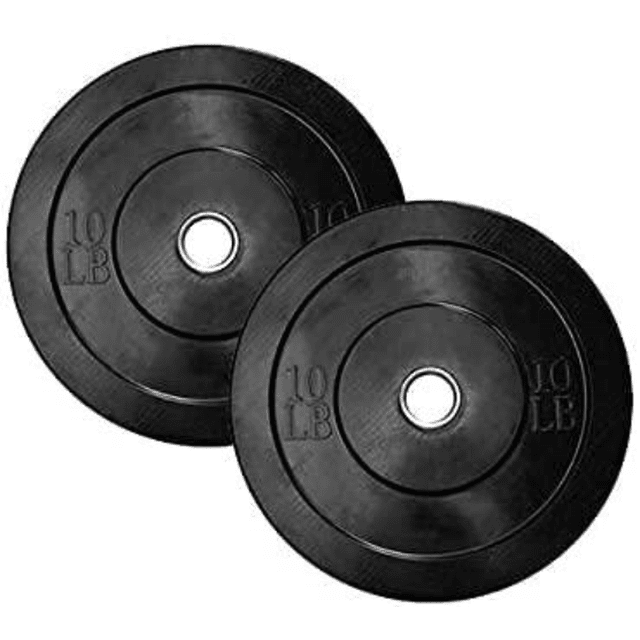Par De Bumper Rígido Color Negro 10 Lbs RVT Sports A00004596
