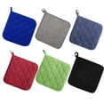 thumbnail image 2 of 2PCS Cotton Potholders Kitchen Everyday Basic Terry Pot Holder Heat Resistant Large Coaster Hot Pads Kit Trivets Set for Cooking and Baking Set, 2 of 10