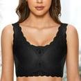 thumbnail image 2 of Sports Bra for Women Comfortable Bras for Women Summer New Seamless Sexy Lace Bra Gathered Women's Detachable Chest Pad Vest Style Sports Underwear Women, 2 of 5