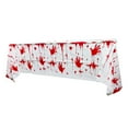 thumbnail image 6 of LYU Halloween Tablecloth Eye-catching Horrible Washable Waterproof Stain-resistant Decoration Rectangular Halloween Blood Handprints Table Cover Horror Props for Party, 6 of 8