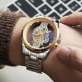 thumbnail image 3 of Guardurnaity Reloj de de cuarzo resistente al agua con estilo para hombre, de Metal, para cronometraje preciso, nuevos relojes para hombre Relojes oro acero, 3 of 6