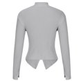 thumbnail image 5 of Otvok Winter Womens Tops Zipper Long Sleeve Solid Color Sweater, 5 of 6