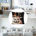 thumbnail image 3 of Cat Pumpkin Halloween Linen toss pillowcase Decoration pillowcase Gift preferred 20x20" Cushion cover 1 set Sofa pillowcase Sofa bedroom living room car, 3 of 5