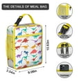 thumbnail image 3 of Dinosaur Insulated Lunch Bag Box Teen Reusable Lunch Bag Lightweight Portable Lunch Bag Picnic Hiking, 3 of 6