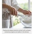 thumbnail image 4 of Yamazaki Home Floating Whisk, White, Silicone + Nylon, Dishwasher Safe, Floating Design, No Assembly, 4 of 7