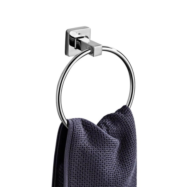 Stainless Steel Towel Ring Hanger Kitchen Bathroom Hand Towel Holder Wall Mounted Circle Rack