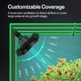 thumbnail image 4 of VIVOSUN AeroWave E6 Gen2, Grow Tent Clip Fan 6”, EC Motor, Smart Control, Powerful Oscillating Fan, Local Timer, Weatherproof IP54, for Hydroponics Circulation Cooling, Black, 4 of 9