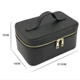 thumbnail image 6 of 2024 Portable Handheld Travel Washroom Storage Bag Fashionable Large Capacity Handheld Leather Makeup Bag (pink), 6 of 7