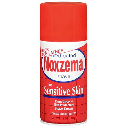 Noxzema Medicated Shaving Cream For Sensitive Skin, Thick Rich Lather