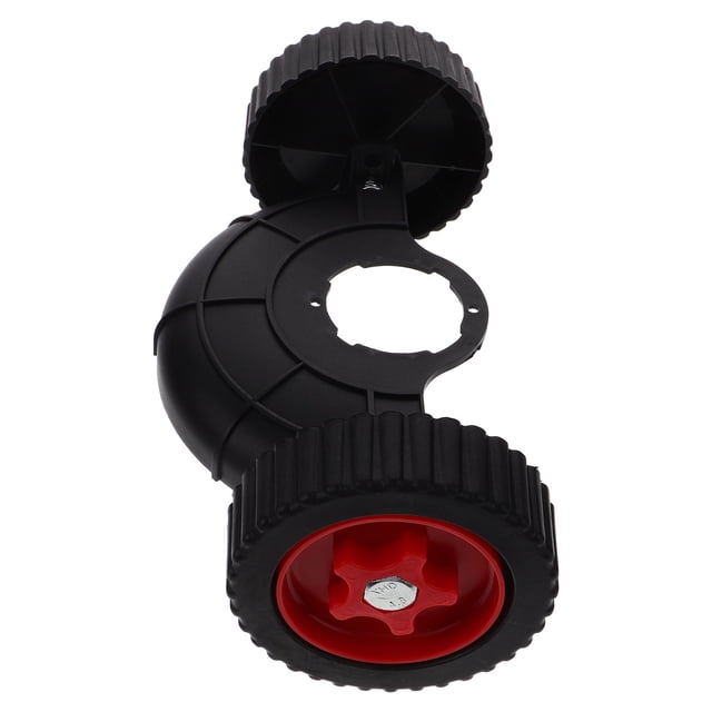 OULII 1Ensemble Roue de Tondeuse Noire de Remplacement avec Rotation Flexible et Grande Capacité de Charge pour Outils Extérieurs