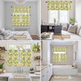 thumbnail image 6 of Lemon Kitchen Curtains Sets for Windows 24 Inch Length, Farmhouse Fruit Rustic Country Summer Plant Rod Pocket Window Treatments Tier Curtains and Valances Set for Bedroom/Bathroom, 6 of 8
