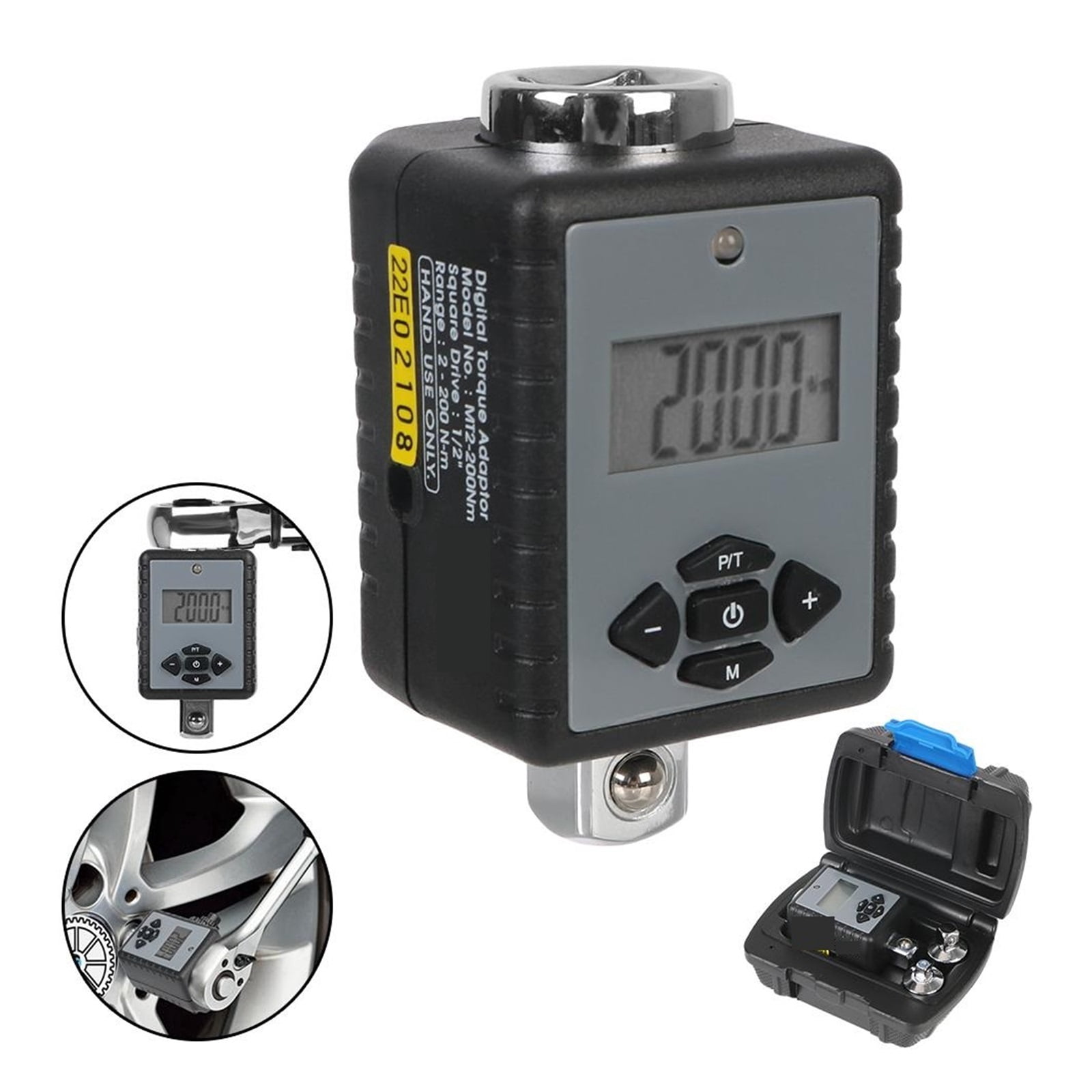 Durofix RM601-34 Digital Torque Wrench Combo Kit - 3/8" & 1/2" Drive (5-150 Ft-lbs) With LED & Buzzer, Calibration Certificate - View #3