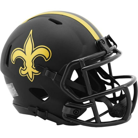 New Orleans Saints Unsigned Eclipse Black Speed Mini Helmet 187032