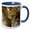 Blue/White, variant on 3drose, Africa. Tanzania. Leopard in Tree at Serengeti Np-af45 Rbe0092 - Ralph H. Bendjebar, 11oz Magic Transforming Mug