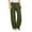 0-Green552, variant on Lullu Girls Casual Linen Pants Summer Lightweight Loose Slacks Pants, Sizes 4-14