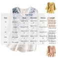 thumbnail image 3 of Summer Tops for Women Embroidered 3/4 Sleeve Boho Linen Shirts V Neck Tunic Peasant Clothes, 3 of 7