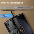 thumbnail image 3 of Funda de teléfono TONGATE para Samsung Galaxy Z Fold 5 negra con accesorios, 3 of 8