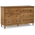 thumbnail image 1 of 6 Drawer Solid Wood Dresser in Caramel, 1 of 4