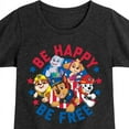 thumbnail image 3 of Paw Patrol - Americana - Be Happy, Be Free - Toddler & Youth Girls Short Sleeve Graphic T-Shirt, 3 of 6
