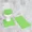 Lime Green, variant on Gorgeous Home Linen 3pc Bathroom Soft Rug Set Large Rug , Contour Mat, and Toilet Lid Cover Rubber Backing Solid Color Lime Green #6
