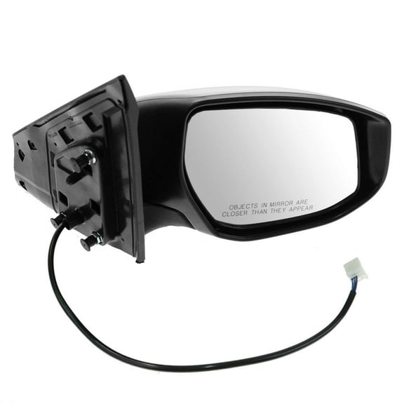 TRQ Mirror Power Smooth Black Passenger Side Right RH for 13 Nissan Sentra MRA06322