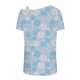 thumbnail image 5 of Fiudx Ofertas y Liquidaciones Blusa con Botones y Manga Corta con Hombros Descubiertos y Estampado para Mujer, 5 of 5