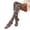 Gray, variant on Christmas Snowflake Thigh High Socks for Women, Long Knit Stockings