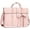 Pink, variant on Mosiso Laptop Tote Bag for Women, 15-15.6 inch PU Leather Shoulder Bag Convertible Backpack, Casual Travel Handbag Office Work Computer Briefcase, Pink