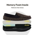 thumbnail image 3 of LongBay Men's Cozy Moccasin Slippers Loafer House Shoes with Memory Foam and Rubber Sole for Indoor Outdoor, 3 of 7