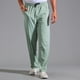 thumbnail image 2 of Pantalones de chándal para hombre ligeros con cordón, 3 bolsillos con cremallera y tobillo cónico, tallas M-XL, 2 of 8