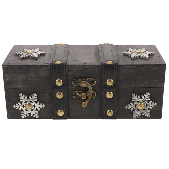 LOLIPPYY Rustic Grey Wood Keepsake Box for Storage and Decorative Use