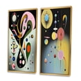 thumbnail image 3 of Designart "Retro Abstract Illustration Divine Secrets VII" Modern Geometric Framed Wall Art Set Of 2 - Modern Multicolor Framed Wall Art Set Of 2, 3 of 6