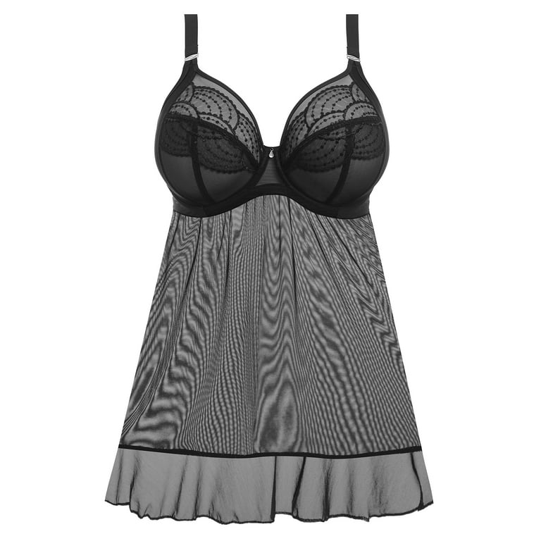 Elomi Priya Underwired Babydoll - Vanilla - Curvy Bras