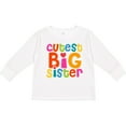 thumbnail image 3 of Inktastic Cutest Big Sister Girls Long Sleeve Toddler T-Shirt, 3 of 5