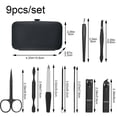 thumbnail image 2 of Hzzsbu 9pcs/set Nail Clippers Manicure Pedicure Set Portable Travel Stainless Steel Nail Cutter Tool Kit Fingernail Suit, 2 of 7