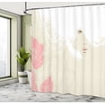 thumbnail image 5 of Ambesonne Fashion Shower Curtain, Flowers Romance Bridal, 69"Wx84"L, Beige Pink, 5 of 5