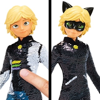 Miraculous Fashion Flip Adrien to Cat Noir 11 Doll 
