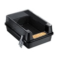 thumbnail image 3 of Blateno Semi Enclosed High Sides Cat Litter Box with Litter Scoop, Anti-Splash Detachable Plastic Kitten Toilet, Odor Control Filter Mat Large Capacity Litter Pan for Indoor Cats, 3 of 7