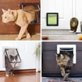 thumbnail image 1 of Puerta para gatos, Puerta para mascotas para gatos y perros pequeños, Puerta para gatos con túnel (M-16 x 15,7 x 5,5 cm, Blanco) LingWen 8390614687240, 1 of 1
