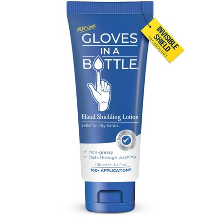 Gloves In A Bottle Shielding Lotion 3.4oz/100ml Tube, Second Skin for Hands and Body