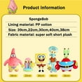 thumbnail image 4 of Jouets en Peluche Spongebob Squarepants Poupée en Peluche - Cadeaux Jouets en Peluche pour Enfants, 4 of 5