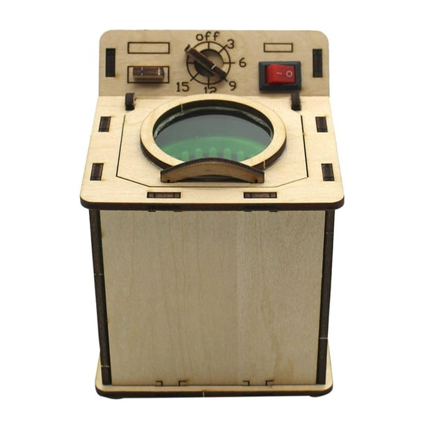 Machine à laver de jouets d'enfant d'expérience scientifique en bois pour  l'apprentissage d'étudiant d'enfants 