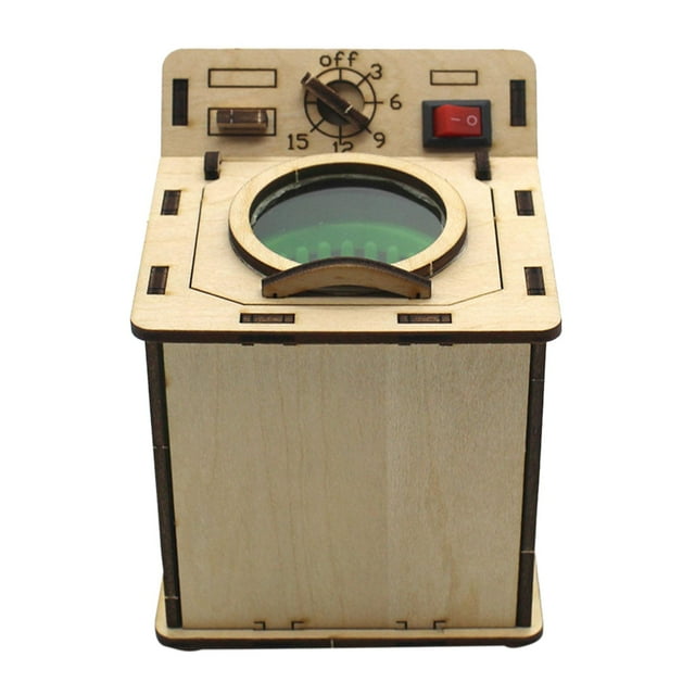 lionlar Machine à Laver Électrique Flexible Science en Bois Expérience Enfants Jouets Éducatifs