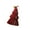 Red, variant on MOMOJIA Holiday Aromas Candle Christmas Tree Shape Natural Plant Wax Home Decoration Gift