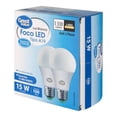 thumbnail image 2 of Paquete de Focos Great Value Tipo A19 Led 15W Luz Blanca 2 Piezas, 2 of 4