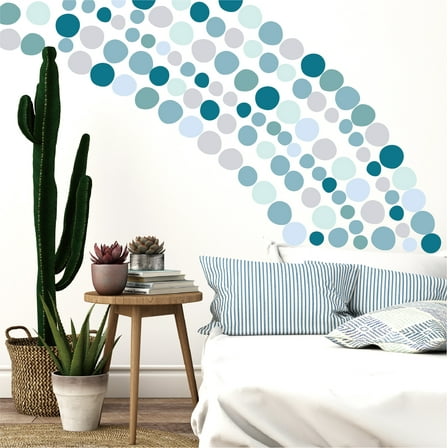 150 Pcs Irregular Dots Decal Removable Wall Stickers Vinyl Peel and Stick for Bedroom Living Room Kids Playroom Furniture Decor